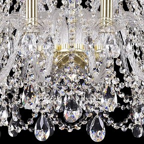 Подвесная люстра Bohemia Ivele Crystal 1411 золото арт. 1411/16+8/360/G