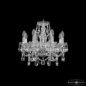 Подвесная люстра Bohemia Ivele Crystal 1411 никель арт. 1411/8/141 Ni