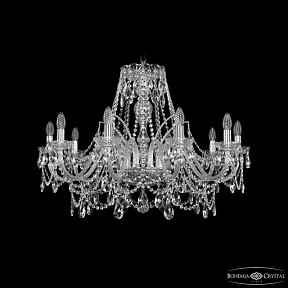 Подвесная люстра Bohemia Ivele Crystal 1411 никель арт. 1411/10/300 Ni
