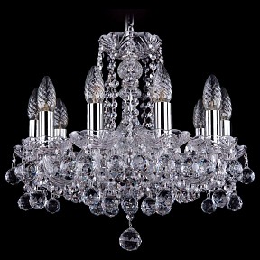 Подвесная люстра Bohemia Ivele Crystal 1402 никель арт. 1402/10/141/Ni/Balls