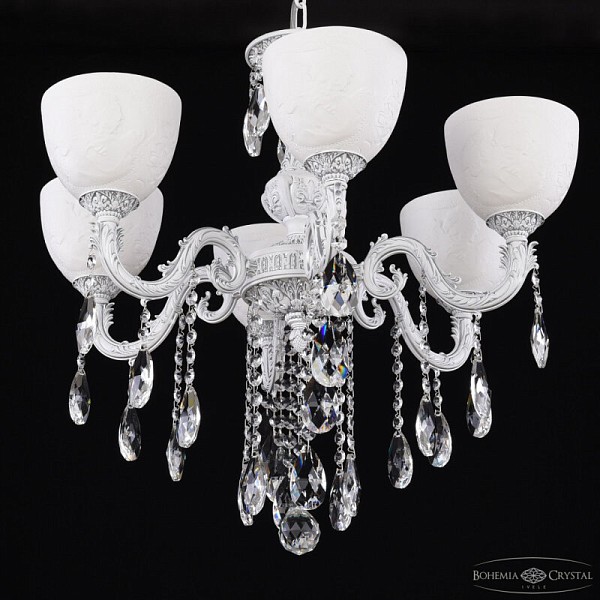Подвесная люстра Bohemia Ivele Crystal AL7901 белый арт. AL79101/6/175 B WMN P1 U Angel