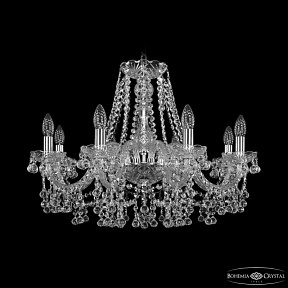 Подвесная люстра Bohemia Ivele Crystal 1409 никель арт. 1409/8/240 Ni
