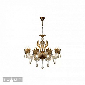 Подвесная люстра iLamp Asia бронза арт. 61078-8 BR