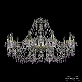 Подвесная люстра Bohemia Ivele Crystal 1410 золото арт. 1410/10/360 G V7010