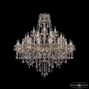 Подвесная люстра Bohemia Ivele Crystal 1415 золото арт. 1415/20+10+5/400 G M801