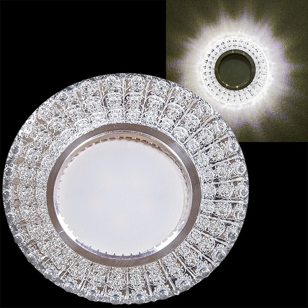 Встраиваемый светильник Reluce 16746 металл арт. 16746-9.0-001CN MR16+LED3W CL
