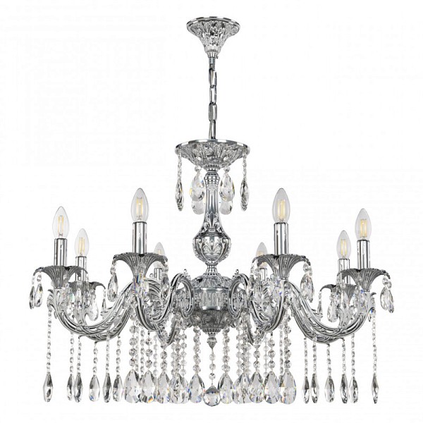 Подвесная люстра Bohemia Ivele Crystal AL7901 никель арт. AL79101/8/250 A NW