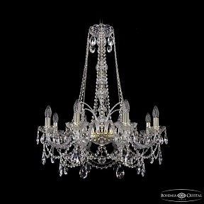 Подвесная люстра Bohemia Ivele Crystal 1411 золото арт. 1411/8/240/h-83 G