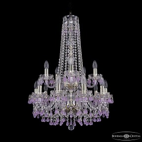 Подвесная люстра Bohemia Ivele Crystal 1410 золото арт. 1410/10+5/195/h-82/2d G V7010