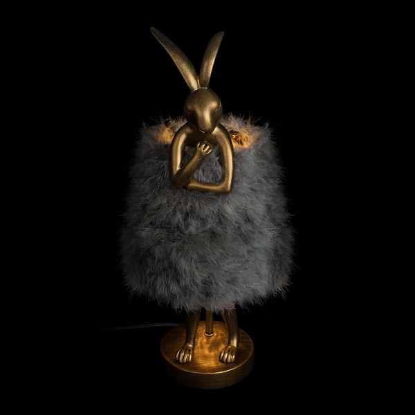Настольная лампа декоративная Loft it Lapine желтый арт. 10315/A Grey fluff