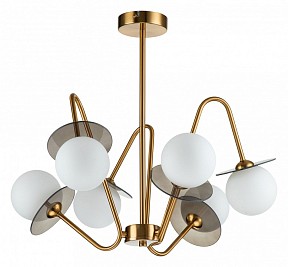 Люстра на штанге Indigo Jazz желтый арт. 11020/6R Brass