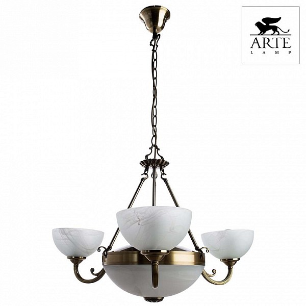Подвесная люстра Arte Lamp Windsor бронза арт. A3777LM-3-2AB