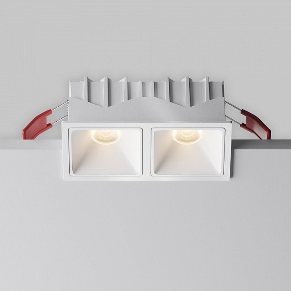 Встраиваемый светильник Maytoni Alfa LED белый арт. DL043-02-10W3K-SQ-W-1