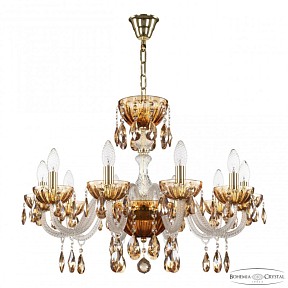 Подвесная люстра Bohemia Ivele Crystal 5417 золото арт. 5417/10/240 G Amber/M-1H K721