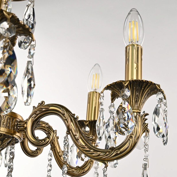 Подвесная люстра Bohemia Ivele Crystal AL7901 золото арт. AL79101/6/175 B FP