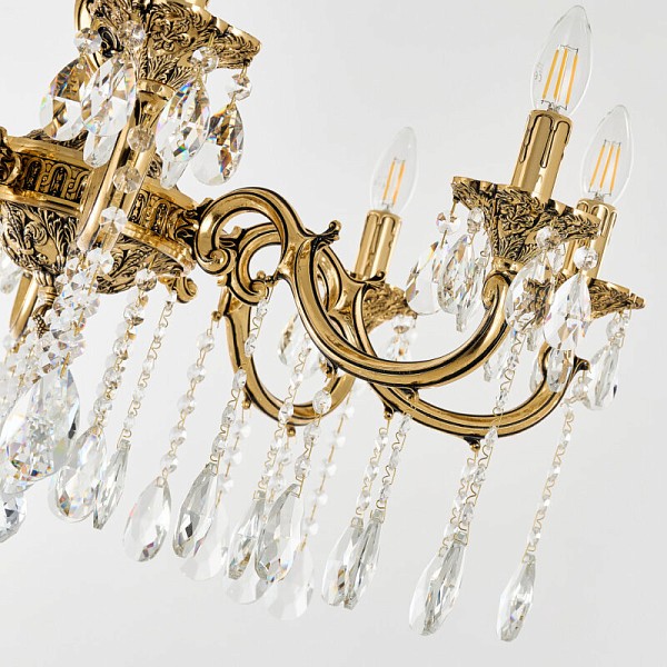 Подвесная люстра Bohemia Ivele Crystal AL7801 золото арт. AL78101/8/250 A GB