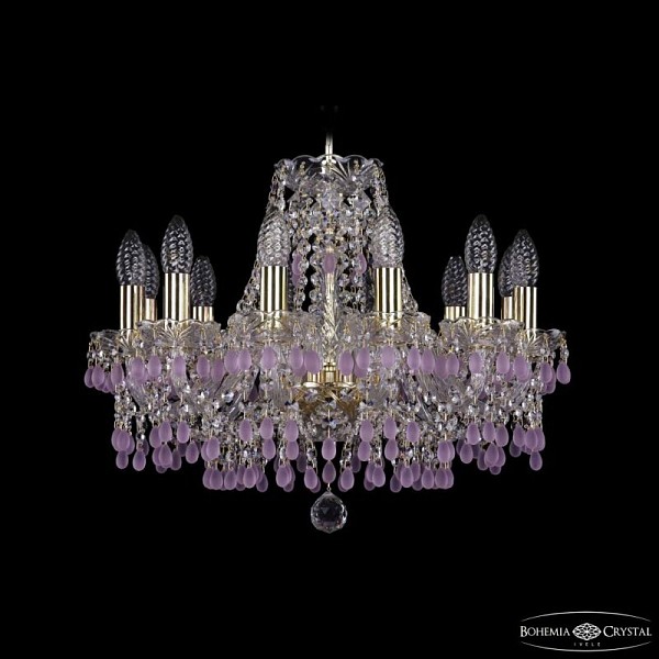 Подвесная люстра Bohemia Ivele Crystal 1410 золото арт. 1410/12/160 G V7010