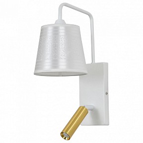 Бра с подсветкой Escada 598 белый арт. 598/1A White/Brass