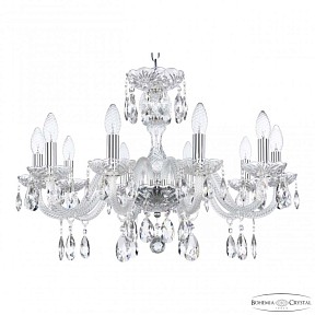 Подвесная люстра Bohemia Ivele Crystal 117 никель арт. 117/10/240 Ni