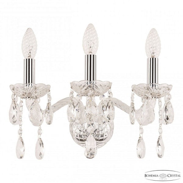 Бра Bohemia Ivele Crystal 107 никель арт. 107B/3/141 Ni