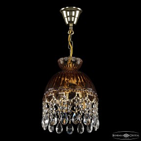 Подвесная люстра Bohemia Ivele Crystal 5478 золото арт. 5478/22 G Amber/M-1G