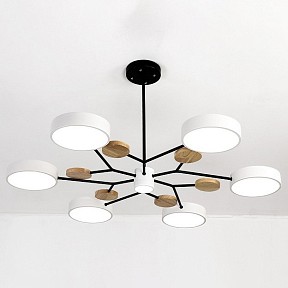 Люстра на штанге Imperiumloft Meade Lamps White кремовый арт. MEADE-01