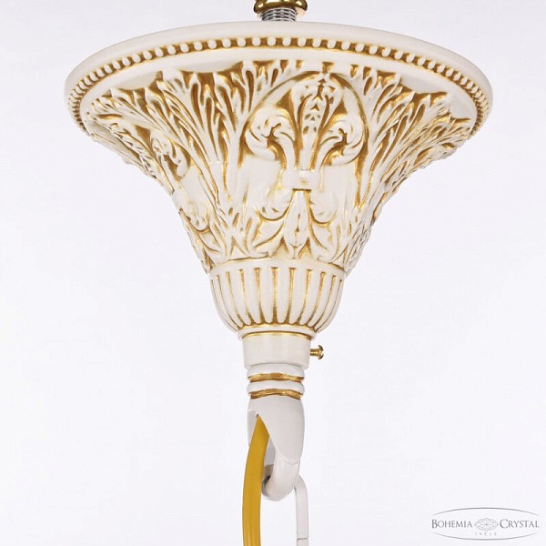 Подвесная люстра Bohemia Ivele Crystal AL7901 белый арт. AL79101/10+5/250/2D B WMG P Clear/M-1H