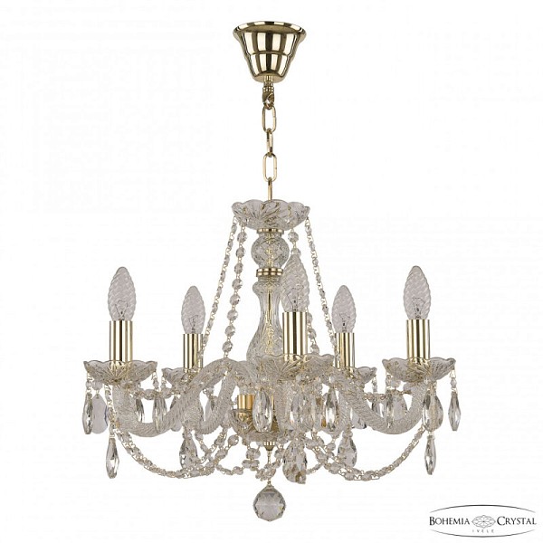 Подвесная люстра Bohemia Ivele Crystal 101 золото арт. 101/5/165 G