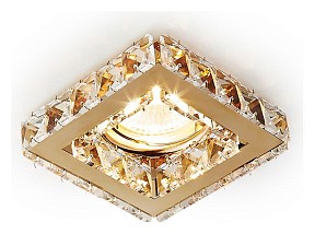 Встраиваемый светильник Ambrella Light Crystal K110 золото арт. K110 CL/G