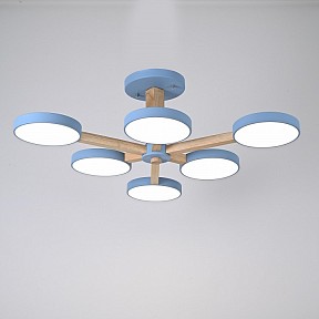 Люстра на штанге Imperiumloft TURNA Blue голубой арт. TURNA-B01