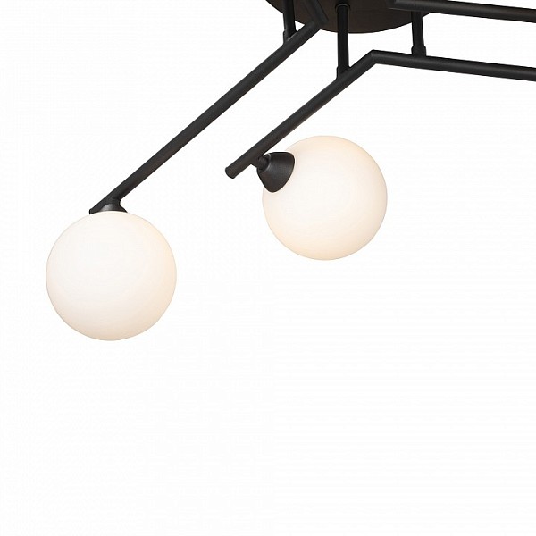 Потолочная люстра Vitaluce V2569 черный арт. V2569-1/6PL