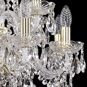 Подвесная люстра Bohemia Ivele Crystal 1402 золото арт. 1402/8+4/160/2d/G