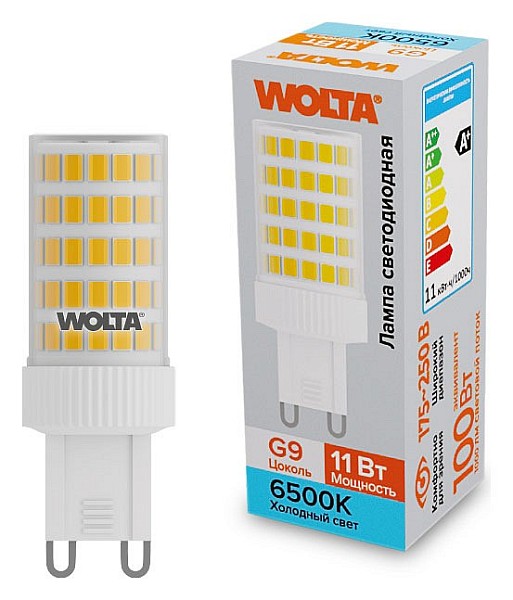 Лампа светодиодная Wolta   арт. WSTD-JCD-11W6KG9-C