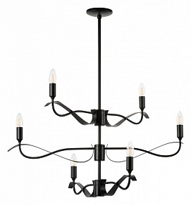 Люстра на штанге Lightstar Ragno черный арт. 733267