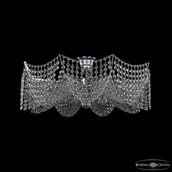 Подвесная люстра Bohemia Ivele Crystal 7708 никель арт. 77081/58 Ni