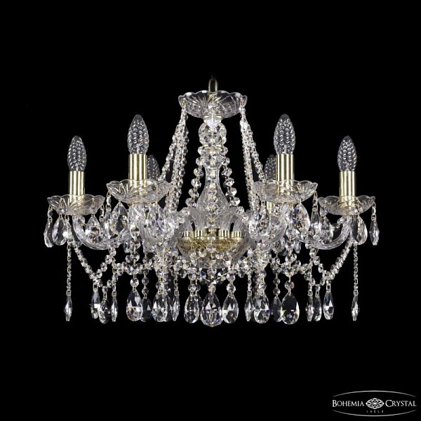 Подвесная люстра Bohemia Ivele Crystal 1413 золото арт. 1413/6/200 G
