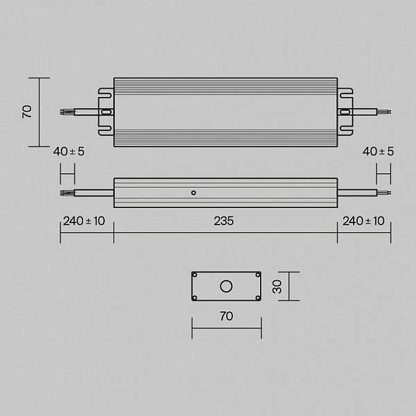 Блок питания Maytoni Power Supply Magnetic серый арт. PSL008-150W-48V-IP67