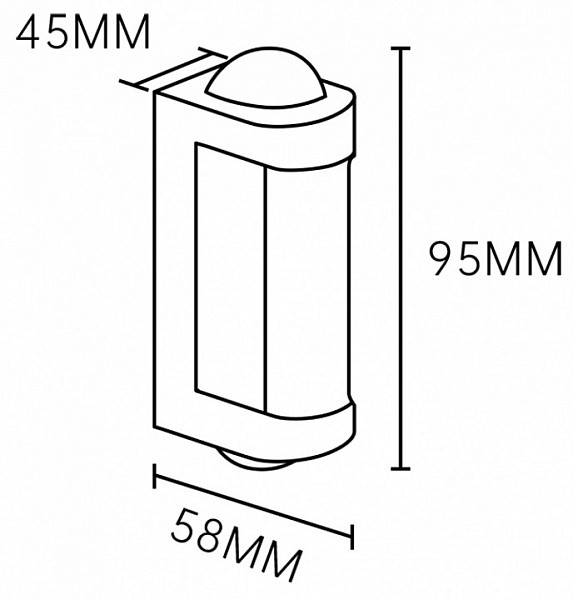 Накладной светильник Escada 30006LED черный арт. 30006W/01LED