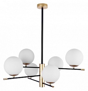 Люстра на штанге Arte Lamp Arkab черный арт. A2225LM-6BK