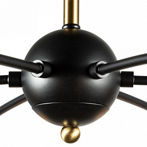 Люстра на штанге Arte Lamp Glasgow золото арт. A1963PL-6BK