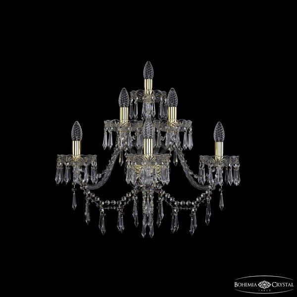 Бра Bohemia Ivele Crystal 1403 золото арт. 1403B/3+2+1/240/XL G