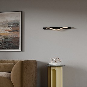Накладной светильник LIGHTERA Tura черный арт. LE103W-60B