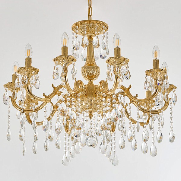 Подвесная люстра Bohemia Ivele Crystal AL7801 золото арт. AL78101/10/250 A G