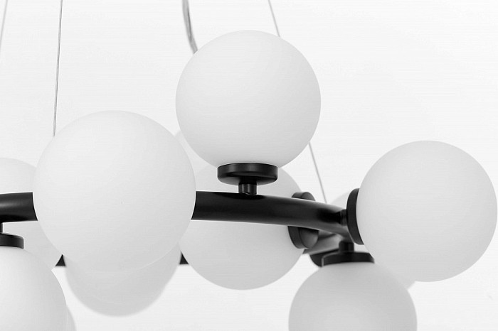 Подвесная люстра LUMINA DECO MARSIADA черный арт. LDP 6033-15 BK