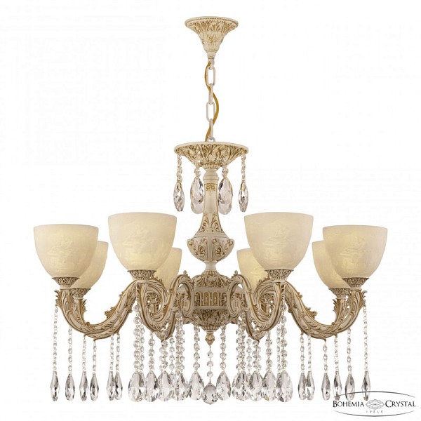Подвесная люстра Bohemia Ivele Crystal AL7901 белый арт. AL79101/8/250 A WMG P1 U Pair