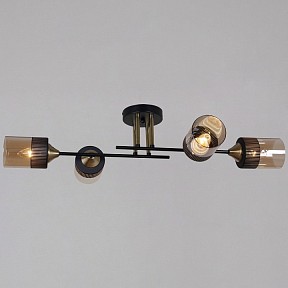 Люстра на штанге Reluce  коричневый арт. 48460-0.3-04 BK+COPPER