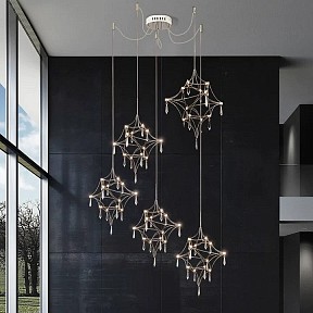 Подвесная люстра O-LUCE Mariah 5 хром арт. 1097411-0