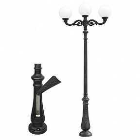 Фонарный столб Fumagalli Globe 300 черный арт. G30.202.M30.AYE27