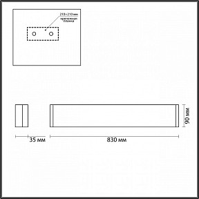 Накладной светильник Odeon Light Framant белый арт. 4293/30WL