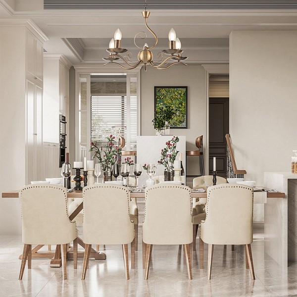 Подвесная люстра Arte Milano Amalfi-9934 бронза арт. 339934/5 AB